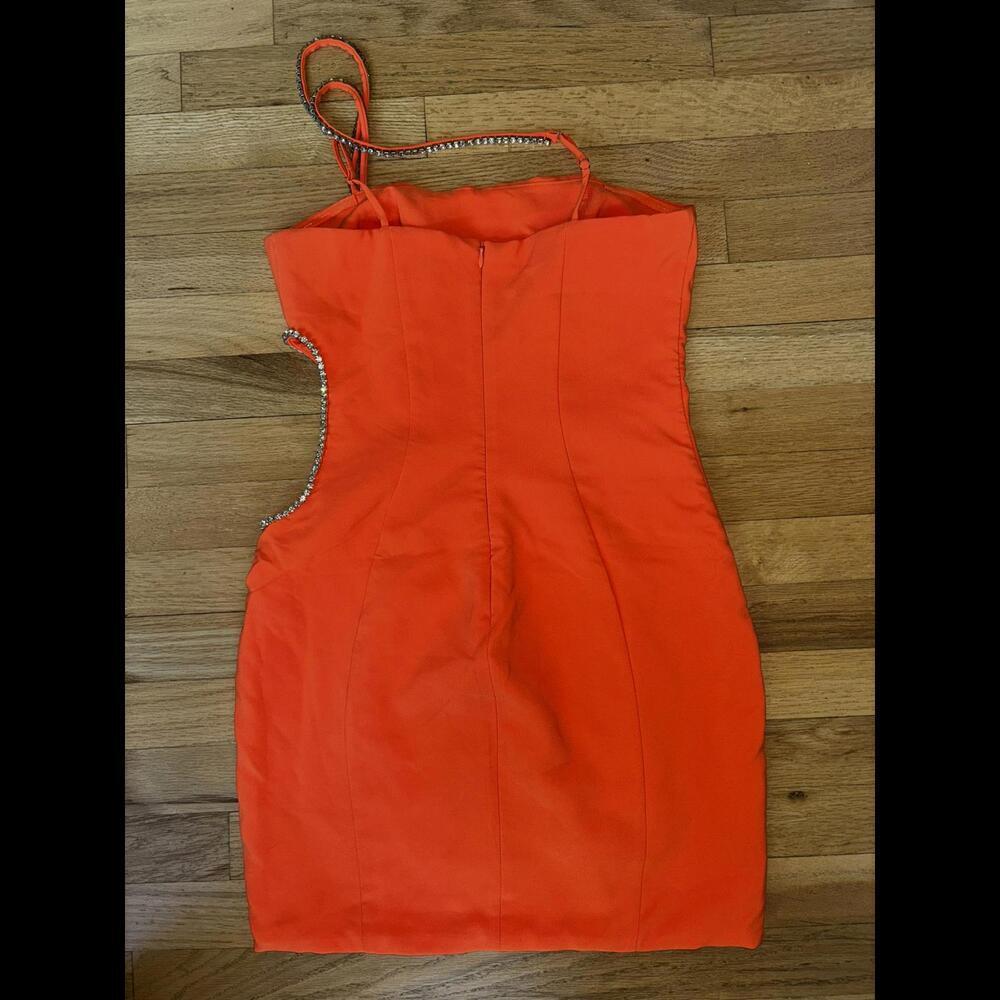 Oh Polly US 6 Cocktail Prom Homecoming Mini Cut Out Rhinestone Bodycon Dress - Picture 6 of 9